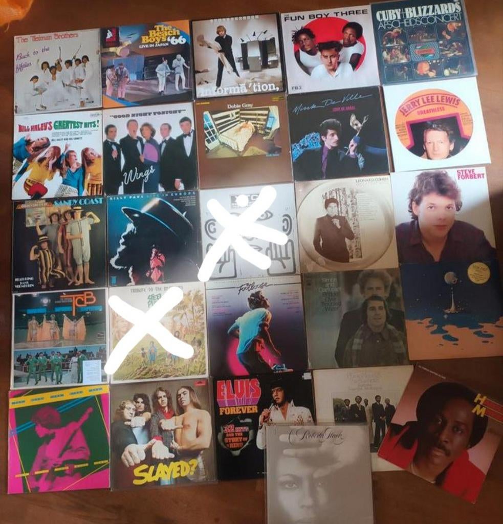 481 ROCK/POP/SOUL/JAZZ/70'S/NEW WAVE LP'S €5 PER STUK, Ophalen of Verzenden, Gebruikt, 12 inch, Poprock