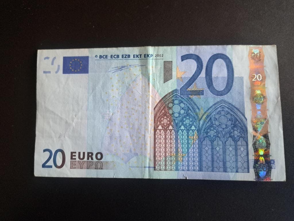 2002 Portugal 20 euro 1e serie Duisenberg printcode H005, Postzegels en Munten, Bankbiljetten | Europa | Eurobiljetten, Los biljet