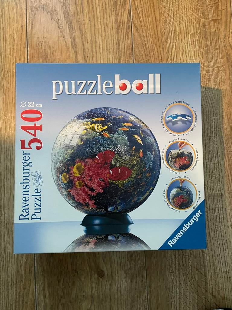 Ravensburger puzzel ball kleurijke onderwaterwereld, Ophalen of Verzenden, 500 t/m 1500 stukjes, Nieuw