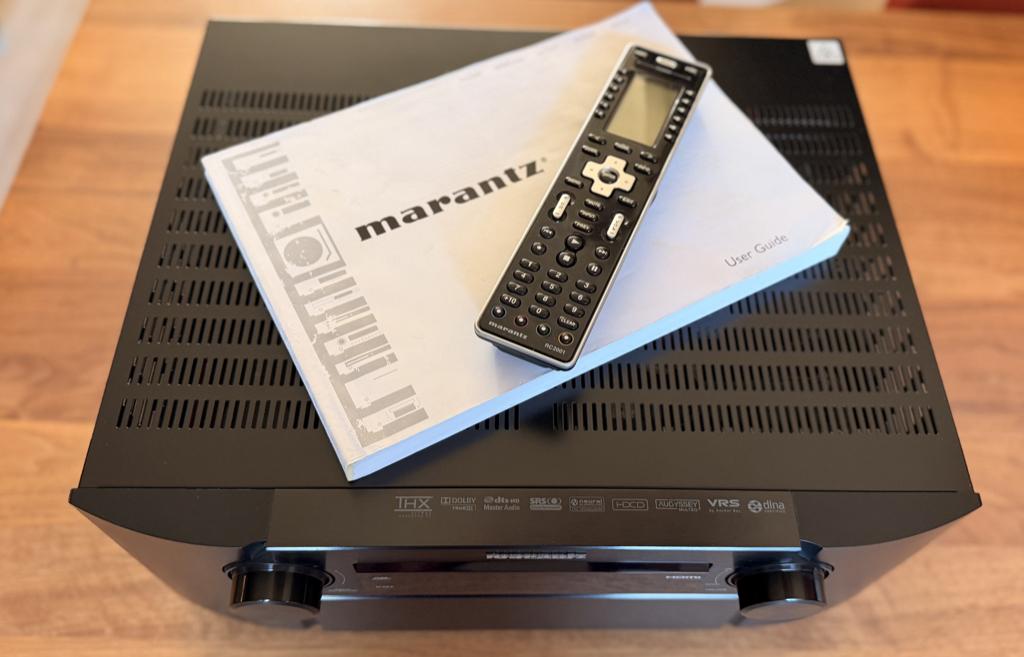 Marantz AV8003 7.1 Pre-amp + 7x RCA-kabels | THX Ultra-2, Zo goed als nieuw, 120 watt of meer, Ophalen, Marantz