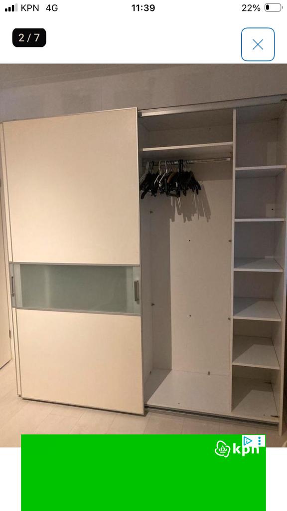 Kledingkast met schuifdeuren, Ophalen, Overige materialen, Gebruikt, 200 cm of meer