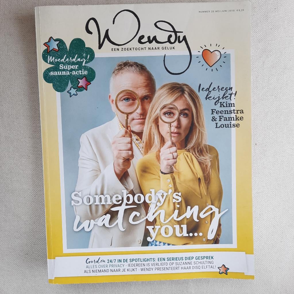 Wendy Glossy nummer 20 mei/juni 2018, Ophalen of Verzenden, Zo goed als nieuw, Muziek, Film of Tv