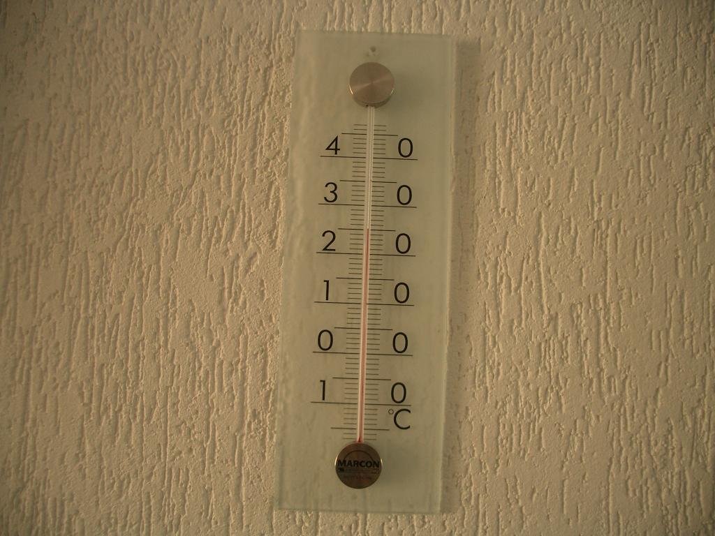 thermometer marcon temperatuur meten modern glas sfeer, Ophalen of Verzenden, Nieuw, Binnenthermometer