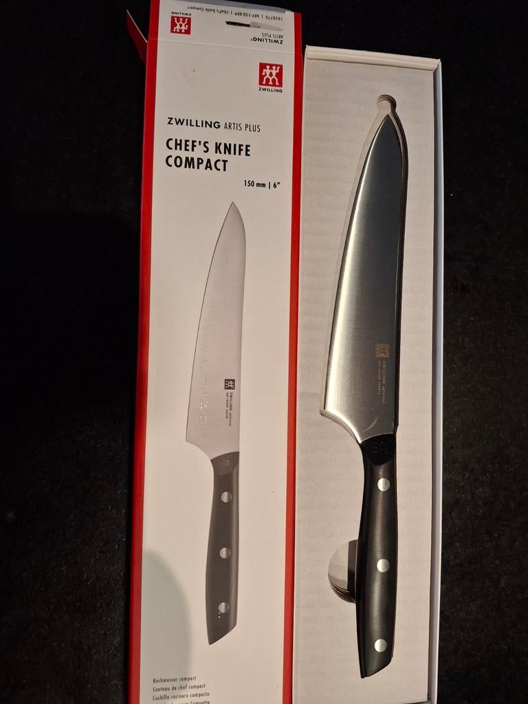Zwilling Artis Plus Compact Koksmes 150 mm, Ophalen of Verzenden, Nieuw, Rvs of Chroom, Los bestek