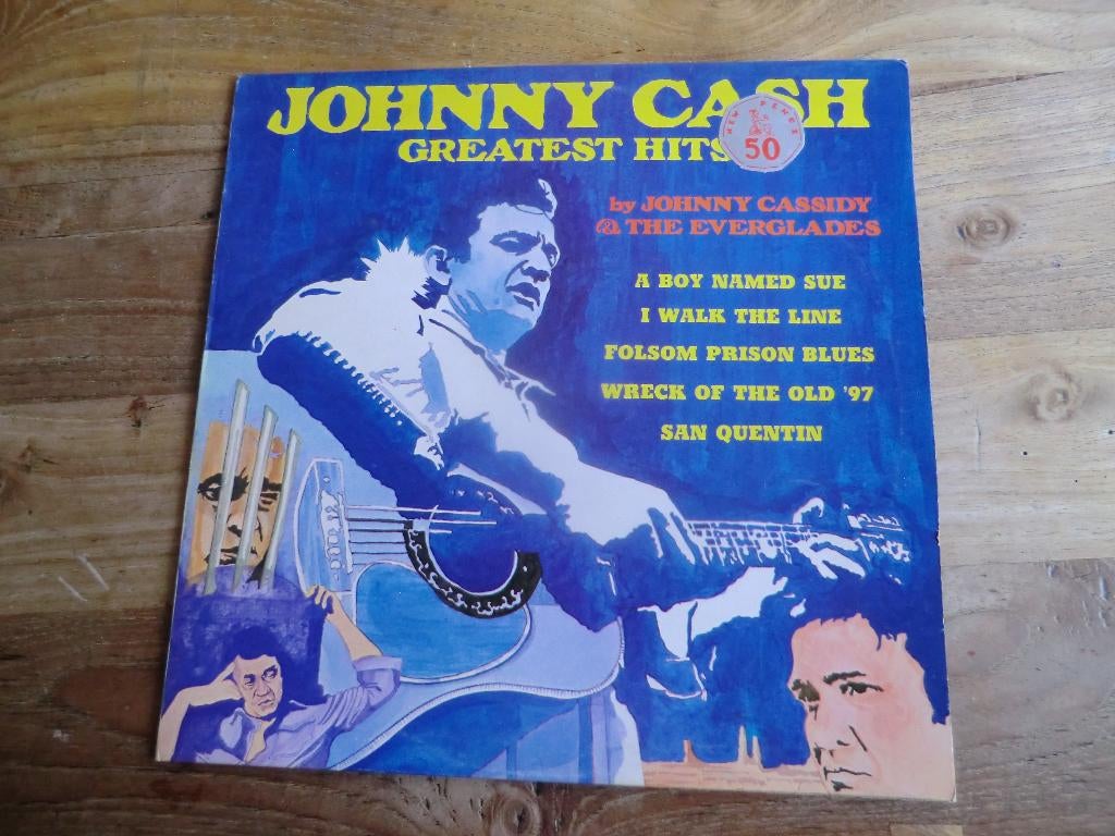 lp   johnny cash   greatest hits  (mer 387), Ophalen of Verzenden, Gebruikt, 12 inch