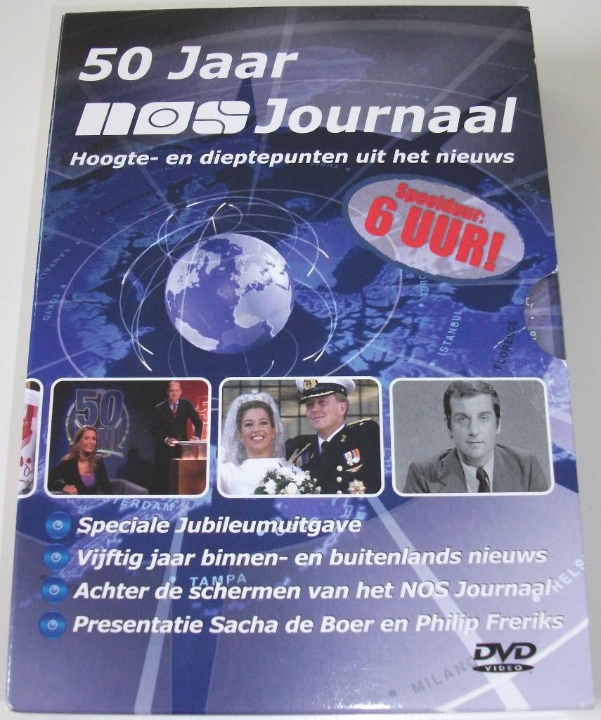 Dvd *** 50 JAAR NOS JOURNAAL *** 2-Disc Box Uniek Materiaal, Alle leeftijden, Boxset, Ophalen of Verzenden, Zo goed als nieuw