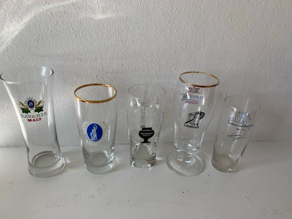 5 specials  Bavaria glazen voor de verzamelaar, Ophalen of Verzenden, Gebruikt, Glas of Glazen, Bavaria