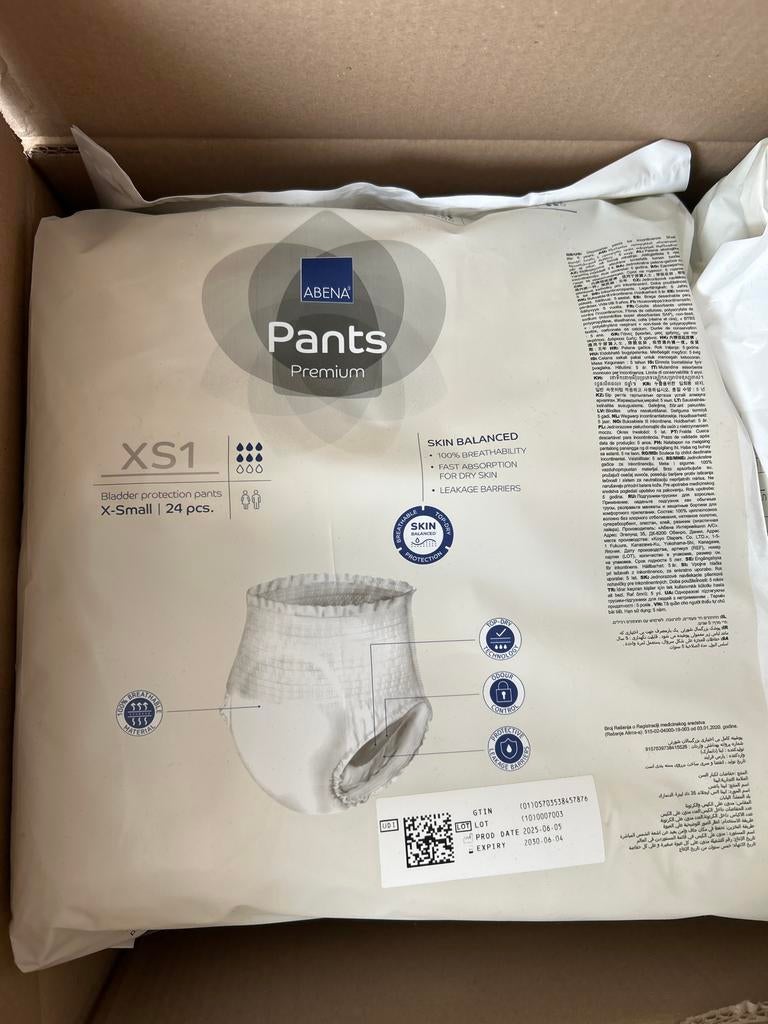 Abena pants XS1 7,5 pakken, Ophalen of Verzenden, Nieuw