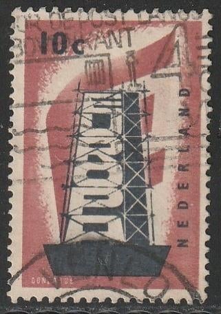 Nederland 1956 681 Europa 10c, Gest Venlo, Ophalen of Verzenden, Na 1940, Gestempeld