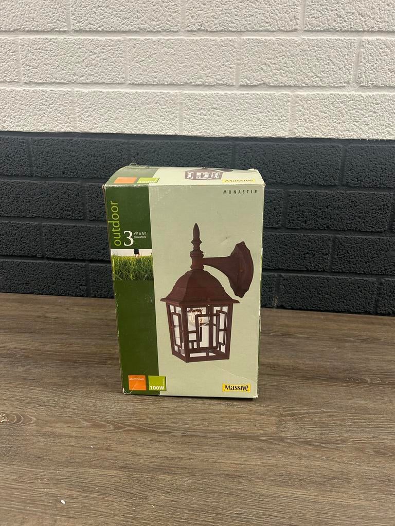 Massive Monastir Buitenlamp Hangend - Aluminium 100W, Ophalen, Minder dan 50 watt, Wandlamp, Netvoeding
