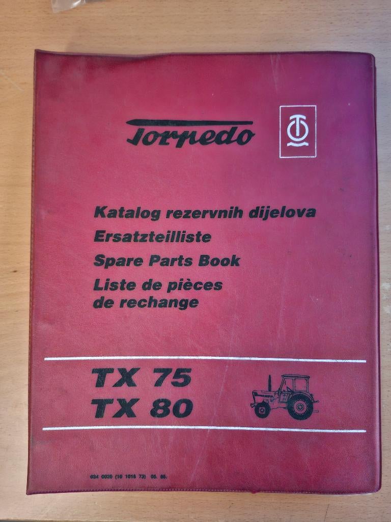 Onderdelenboek Torpedo TX 75 en 80, Ophalen of Verzenden, Gelezen, Tractor en Landbouw