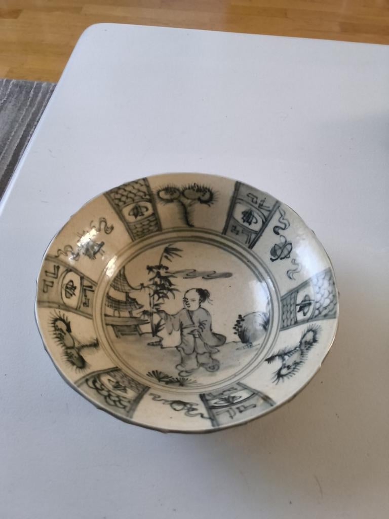 Chinese kom schaal aardewerk porselein ming xuande gemerkt, Ophalen of Verzenden