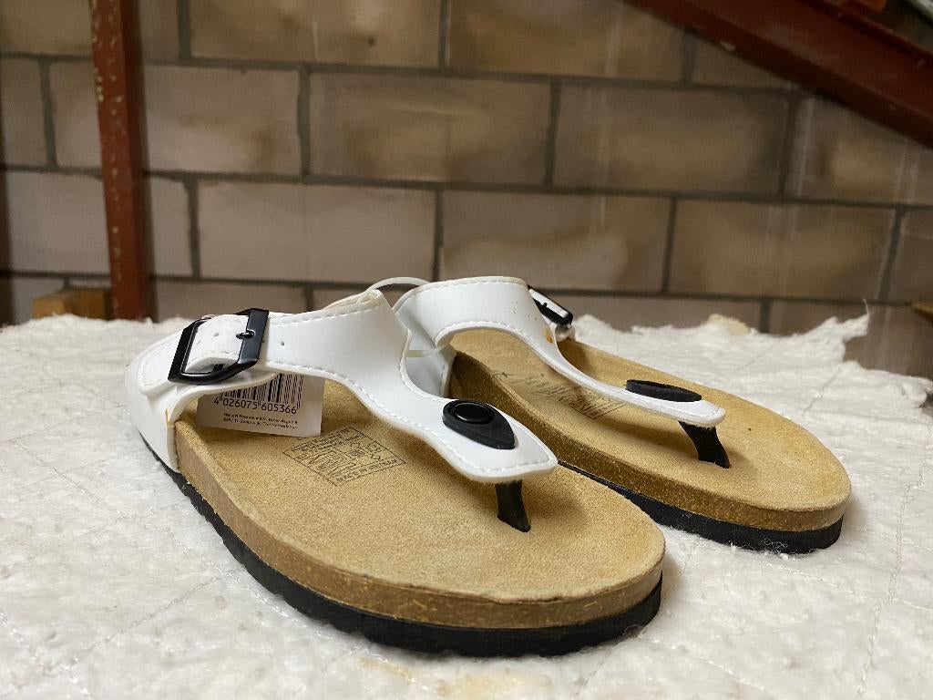 Dames Bio Teen Slipper (1), Slippers, Cloxx, Wit, Nieuw