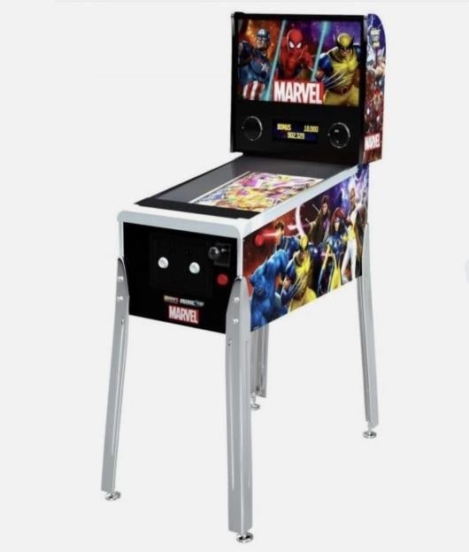 Virtuele Pinball Marvel Arcade Spelcomputer Flipperkast, Ophalen, Gebruikt, Mechanisch, Bally