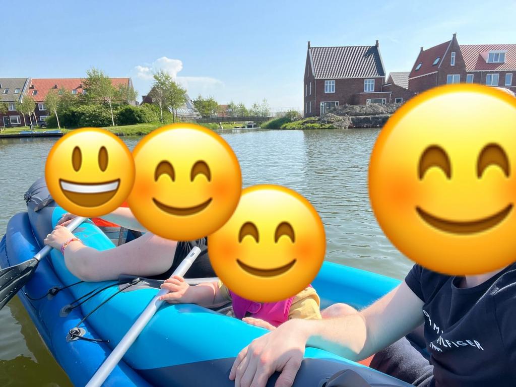 Crivit opblaasbare kano met peddels, Watersport en Boten, Kano's, Ophalen, Gebruikt, Drie personen of meer, Kajak