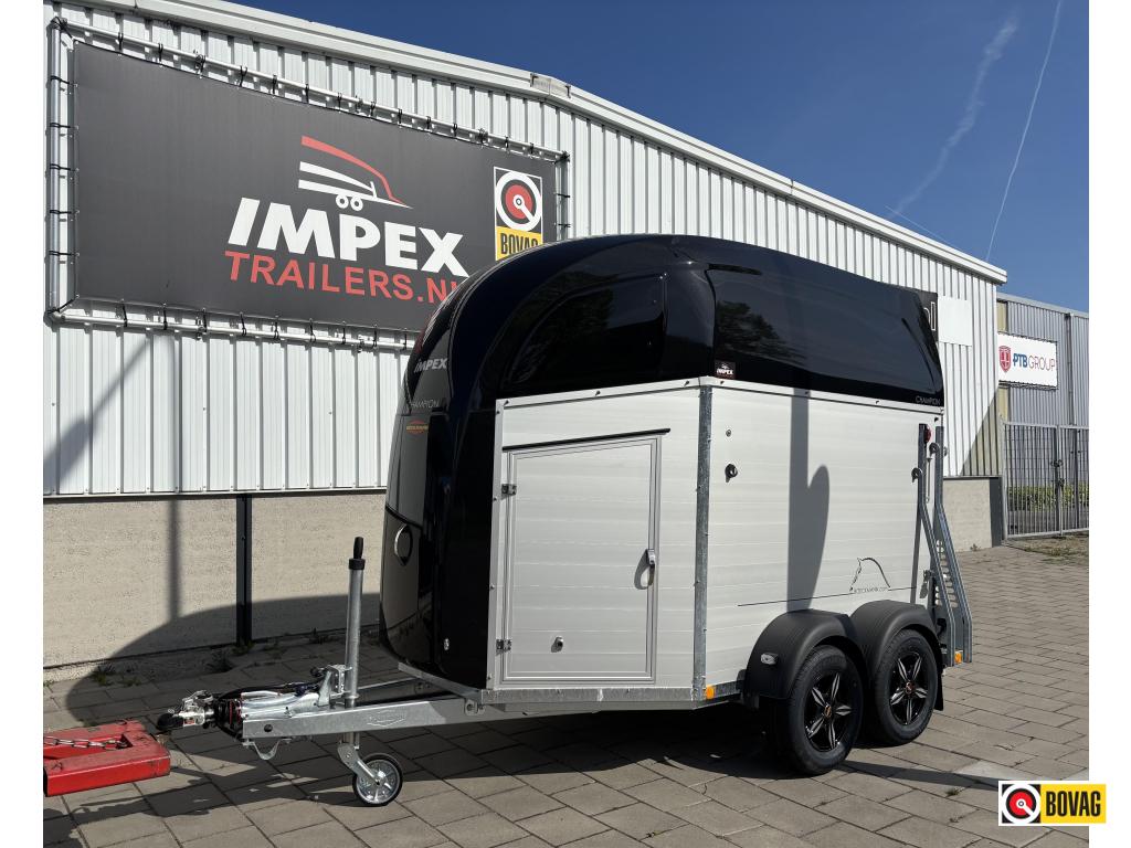 Bij Impex Bockmann Champion R CFF 2prds aluminium zadelkamer, Nieuw, Aluminium, 2-paards trailer