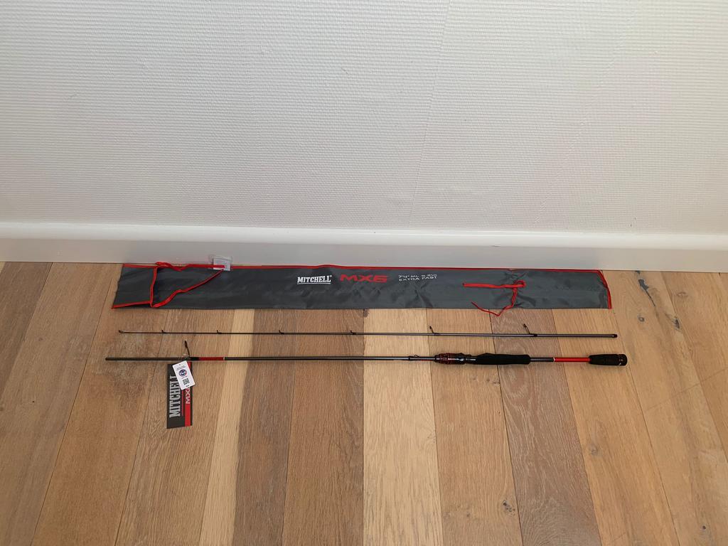 Nieuwe Mitchell MX6 ML spinhengel, 2.23m en 5-21 gr, Mitchell, Werphengel, Nieuw, Ophalen of Verzenden