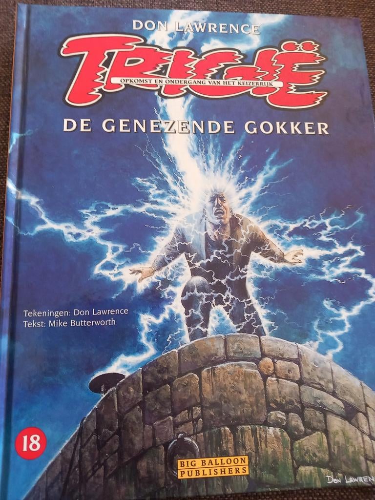 Trigie hardcover. De genezende gokker. Oplage 1500. Eerste d, Eén stripboek, Ophalen of Verzenden, Zo goed als nieuw