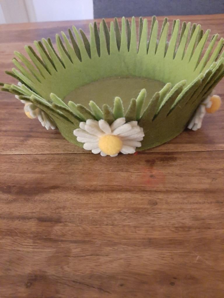 vilten mandje lente, Ophalen of Verzenden, Zo goed als nieuw