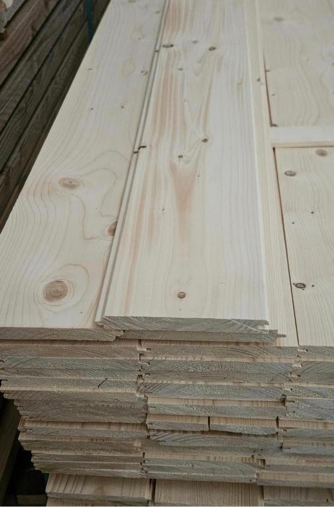 Te koop vellingdelen groef en veer dakbeschot 18x150mm €1,89, Ophalen of Verzenden, Nieuw