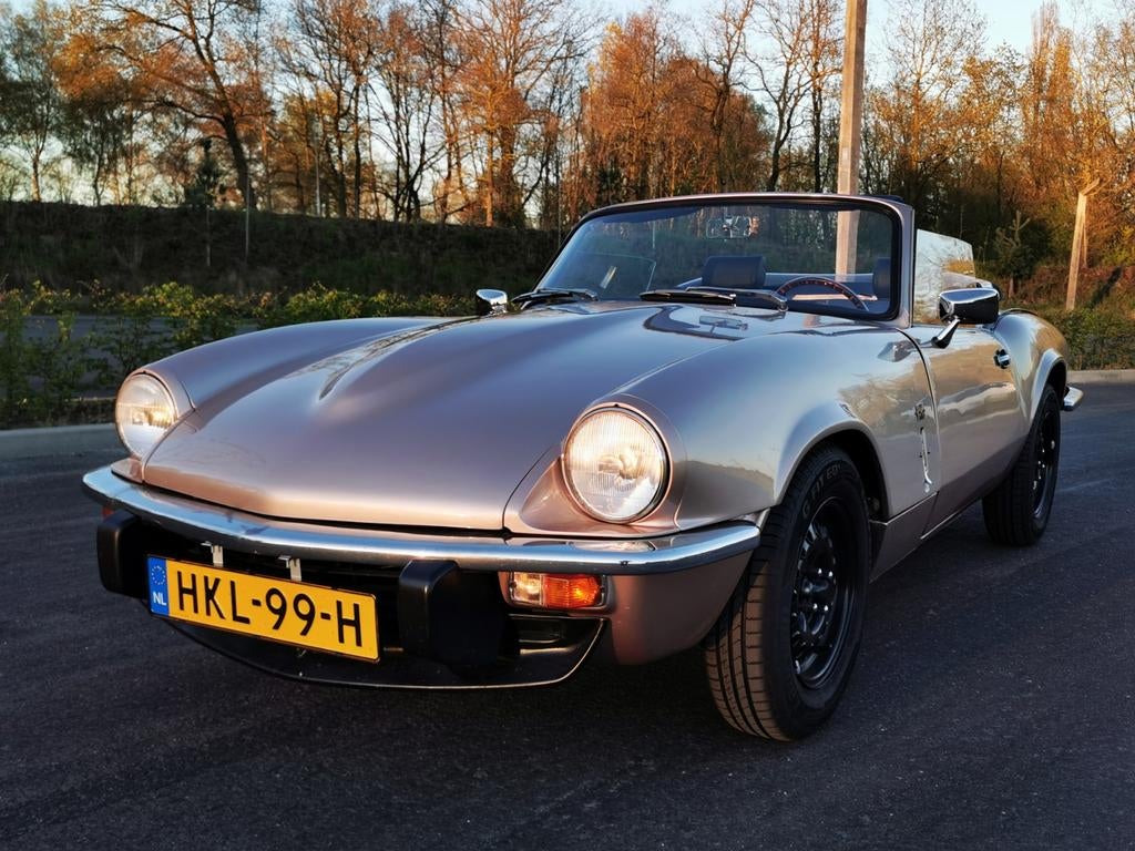 Triumph Spitfire 1500 1979 ZEER NET., Auto's, Achterwielaandrijving, Zwart, 4 cilinders, Handgeschakeld