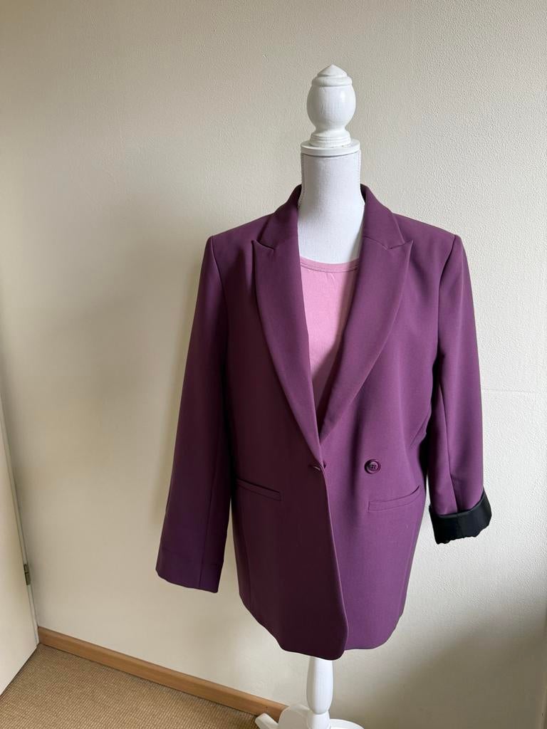 Summum oversized blazer in aubergine - Maat 40, Ophalen of Verzenden, Nieuw, Maat 38/40 (M), Paars