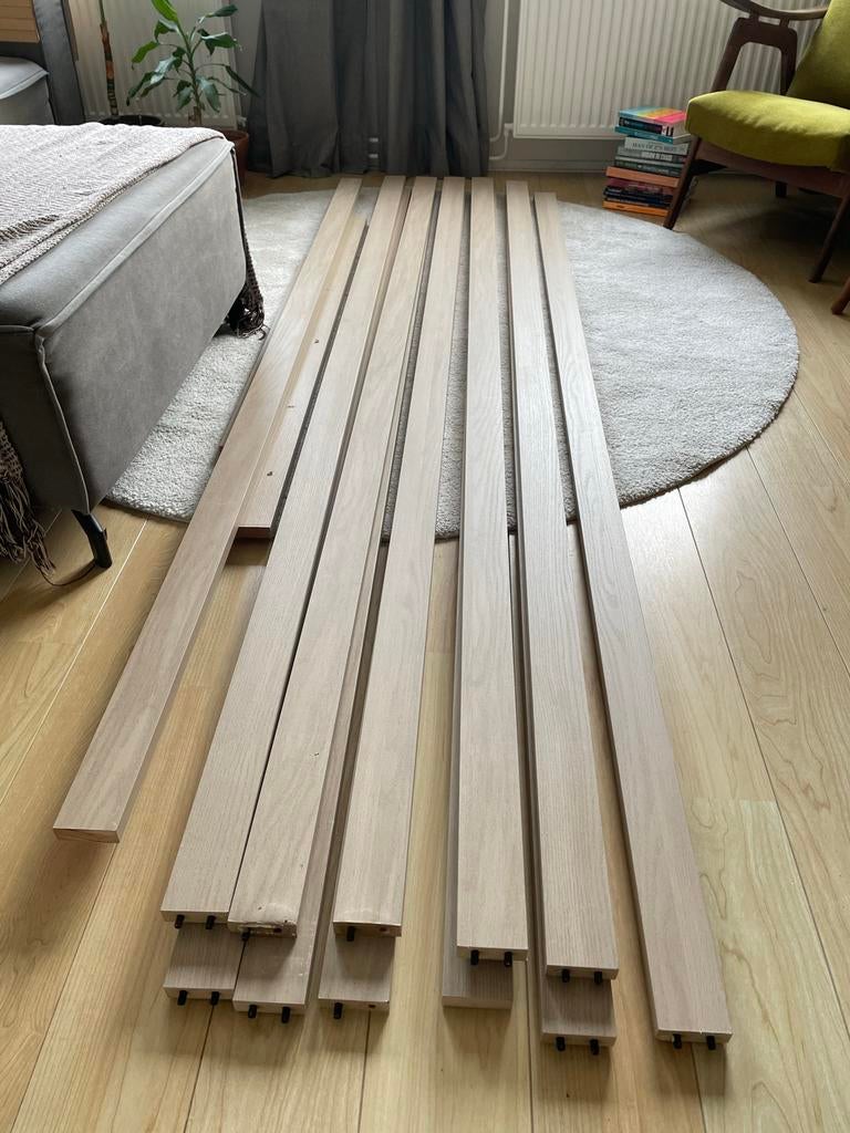 Roomdivider licht hout 265x100 cm, Huis en Inrichting, Woonaccessoires | Kamerschermen, Gebruikt, Ophalen