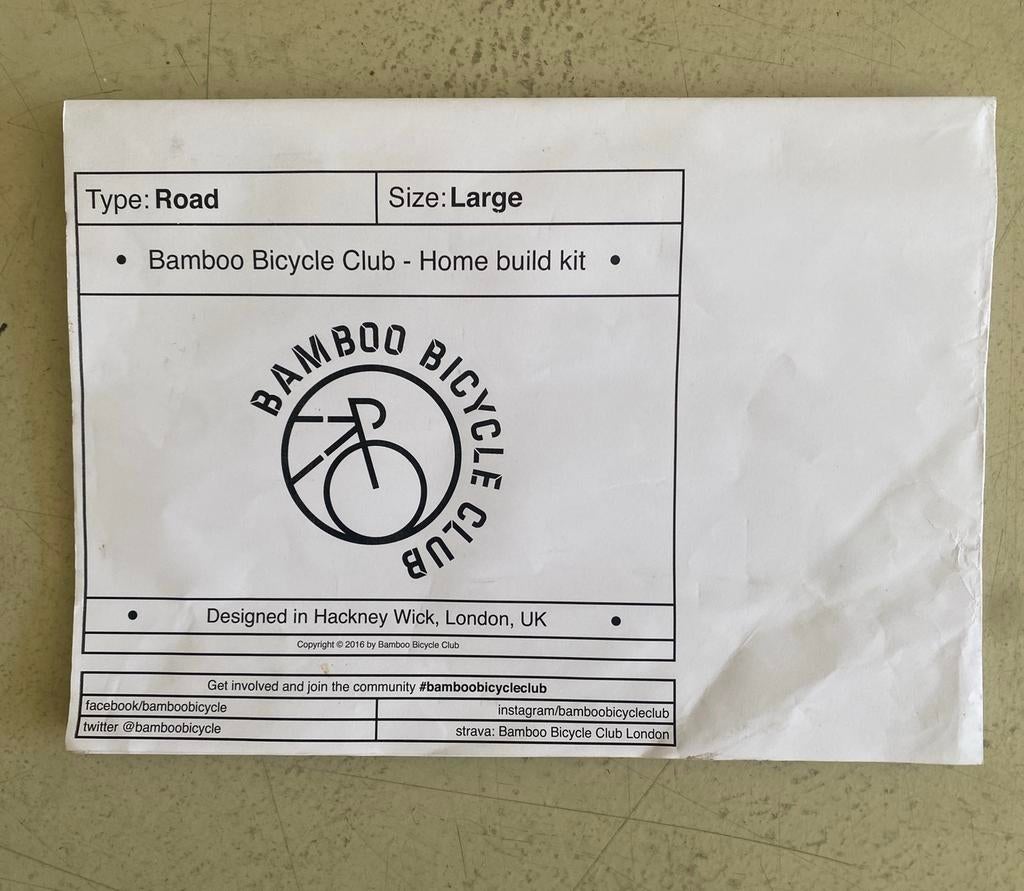 Bamboo bicycle club home build frame set, Ophalen, Nieuw, Racefiets, Frame