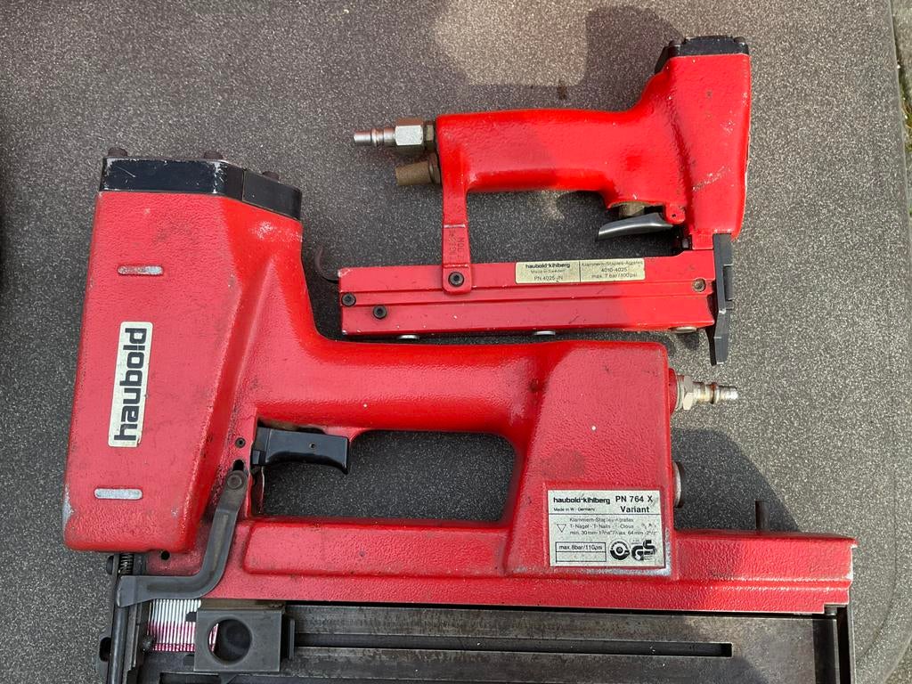 Haubold nietapparaten, Ophalen, Gebruikt