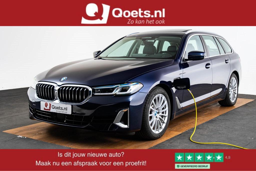 BMW 5-serie Touring 530e xDrive Luxury Line - Panoramadak -, 1935 kg, Gebruikt, Blauw, 120 €/maand