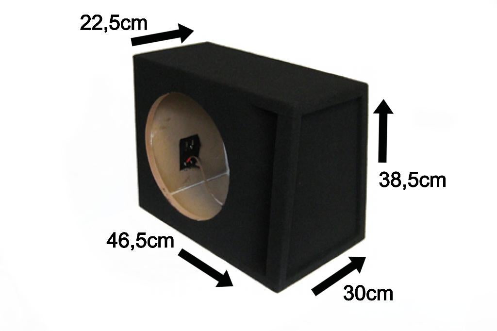 30 Liter 12'' Inch Gepoorte Subwoofer Kist Necom NE1212.2BR, ., Nieuw, Ophalen of Verzenden, .