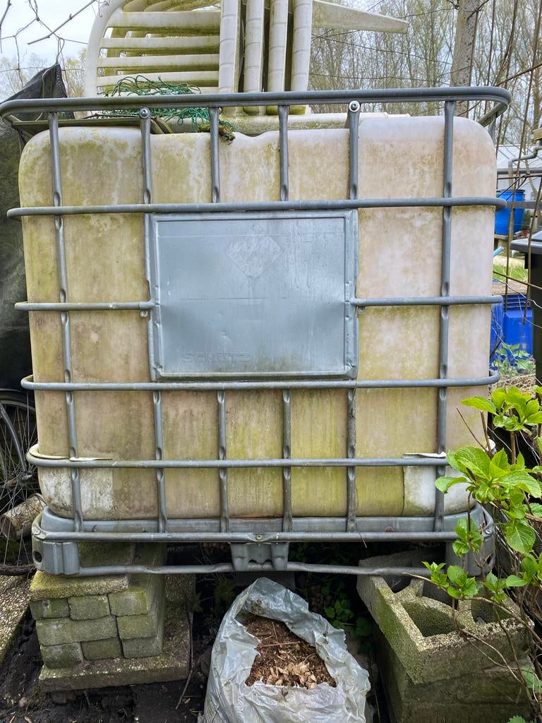 IBC watertank tuin regenton 1000 liter / 1 ton, Tuin en Terras, Ophalen of Verzenden, Gebruikt