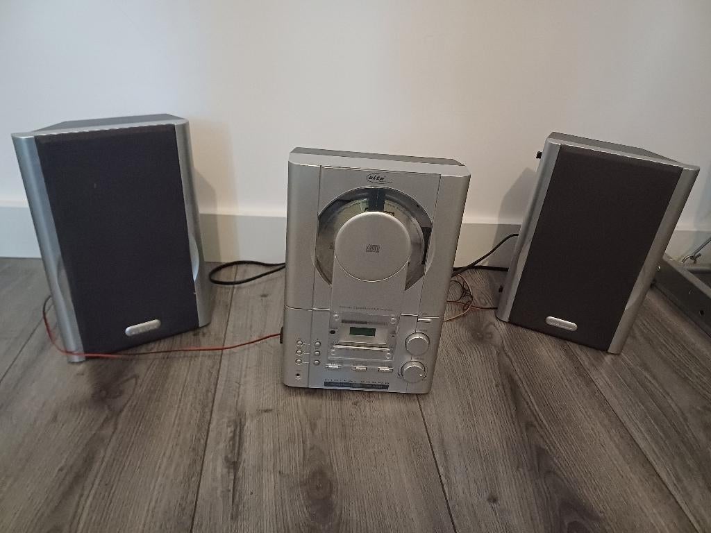 Elta Stereo Set – CD & Radio – Inclusief 2 Speakers, Ophalen of Verzenden, Gebruikt, Speakers, Overige merken