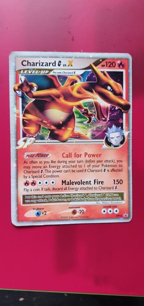 Charizard X DP45 holo pokemon kaart, Hobby en Vrije tijd, Verzamelkaartspellen | Pokémon, Ophalen of Verzenden, Gebruikt
