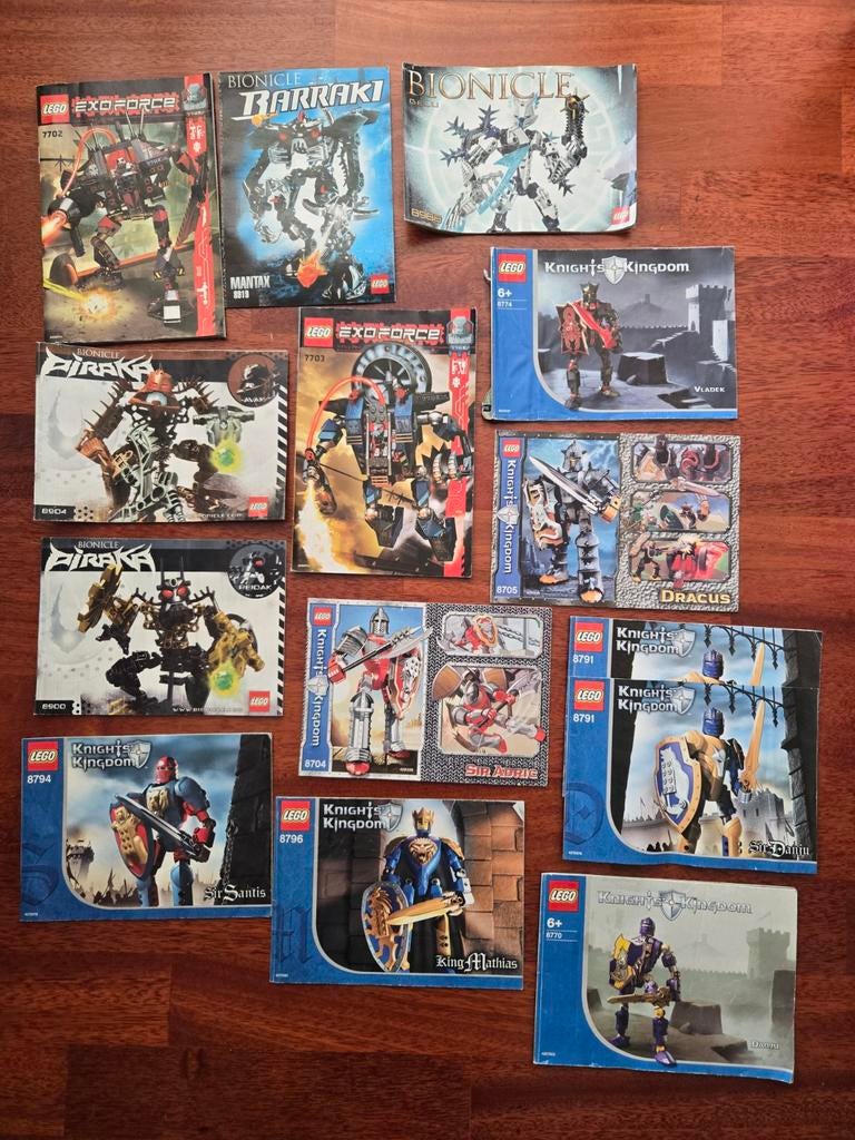 Vintage LEGO Instructieboekjes: oa Bionicle, Knights, Ophalen of Verzenden, Gebruikt