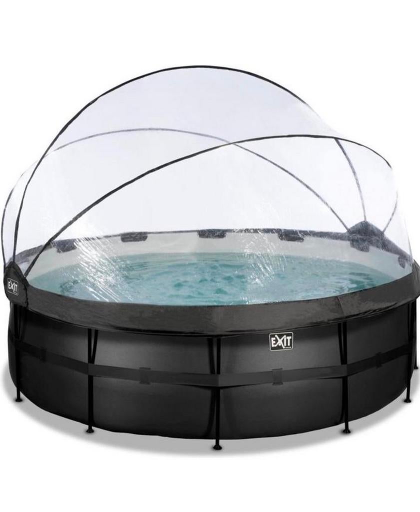 Compleet Exit zwembad met overkapping, Gebruikt, Rond, 300 cm of meer, Opzetzwembad