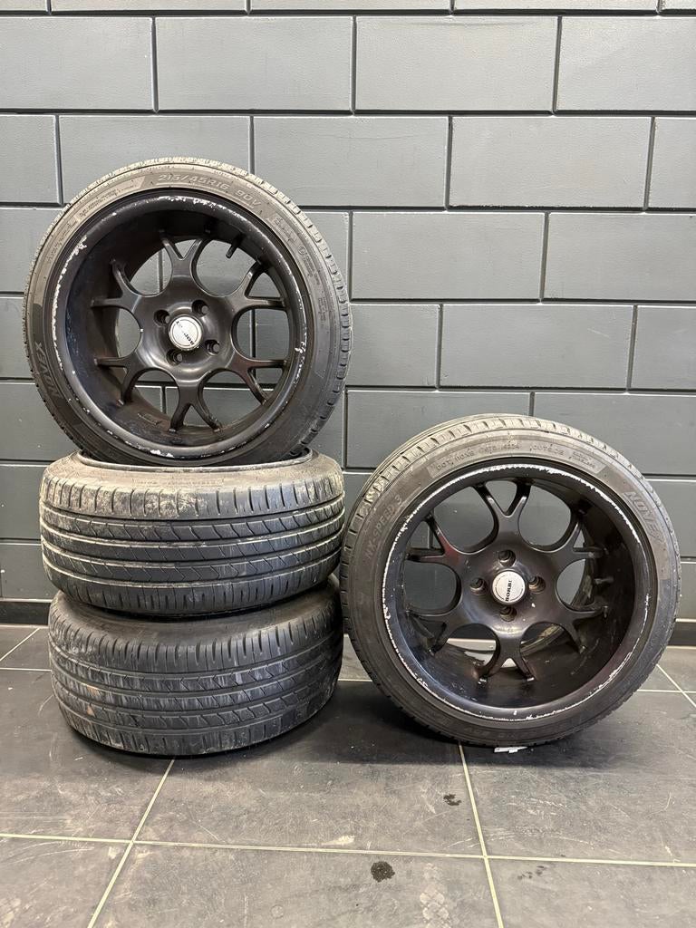 Mazda MX-5 velgen met nette Kumho banden! 4x100, Auto-onderdelen, Banden en Velgen, Ophalen, 16 inch, Banden en Velgen, Personenwagen