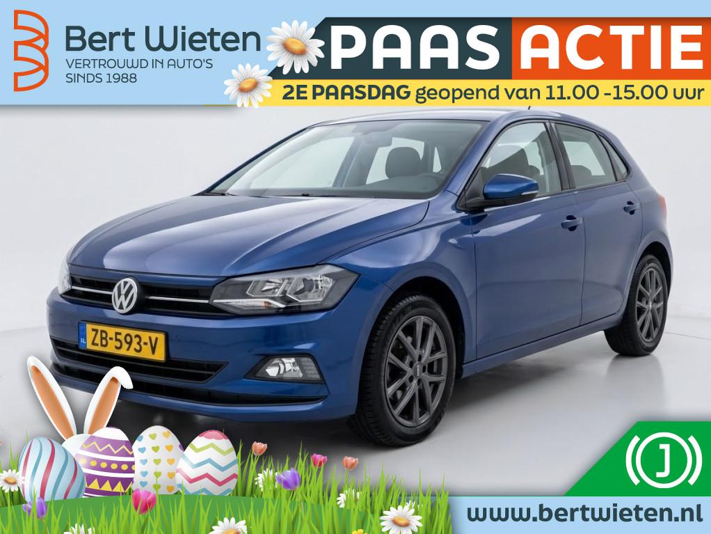 Volkswagen Polo 1.0 TSI Comfortline | Geen import | Navigati, Stof, Blauw, Origineel Nederlands, Handgeschakeld