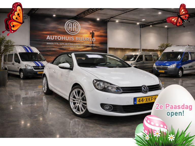 Volkswagen Golf Cabriolet Dealeronderhouden NAP APK GARANTIE, Auto's, Voorwielaandrijving, Euro 5, Stof, Zwart