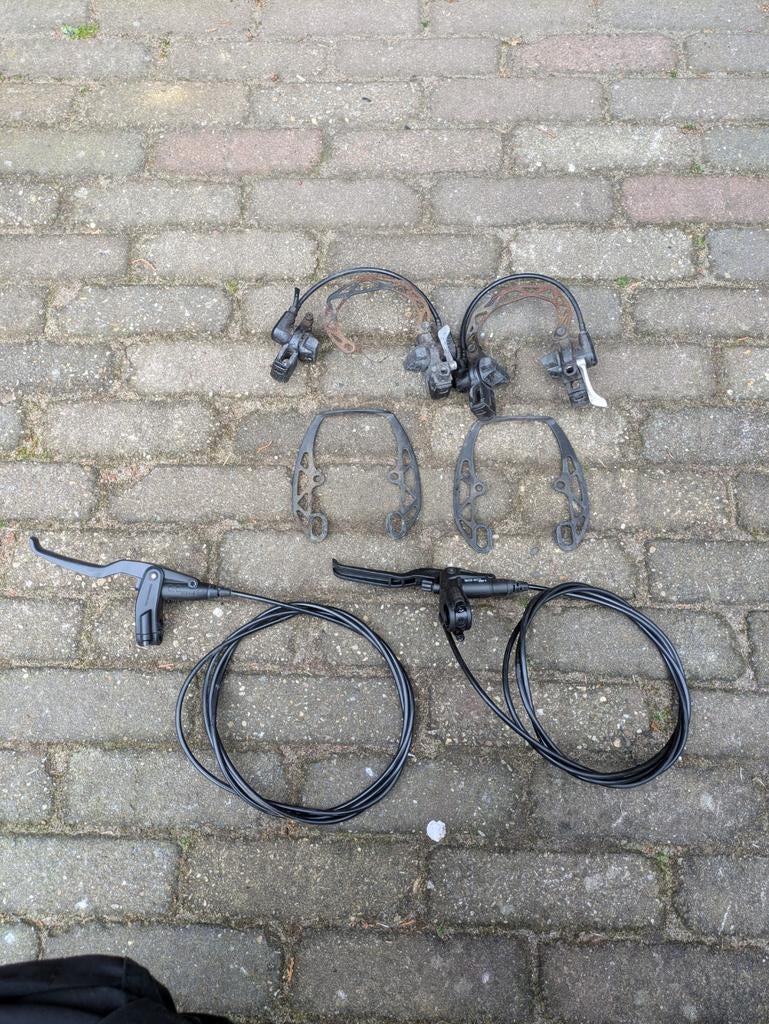Magura HS11 remmenset (gebruikt) met nieuwe remblokken, Ophalen of Verzenden