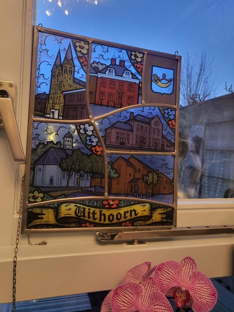 Glas in lood Uithoorn, Minder dan 80 cm, Ophalen of Verzenden, Zo goed als nieuw, Minder dan 80 cm