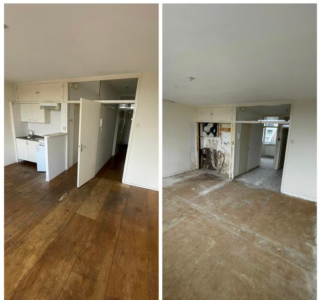 Sloopwerk & Afvalafvoer – Compleet geregeld (bezemschoon), Ophalen, 60 cm of meer, 10 m² of meer, Vloertegels