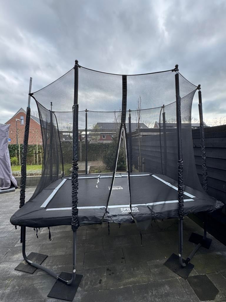 Trampline 3 x 2,30 meter met net en basket, Ophalen, Gebruikt