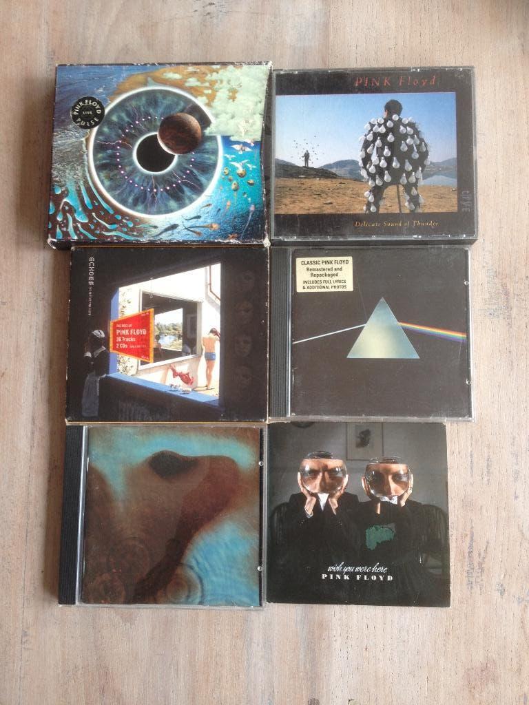 pink floyd - 6 cd's, Cd's en Dvd's, Cd's | Rock, Ophalen, Gebruikt, Progressive