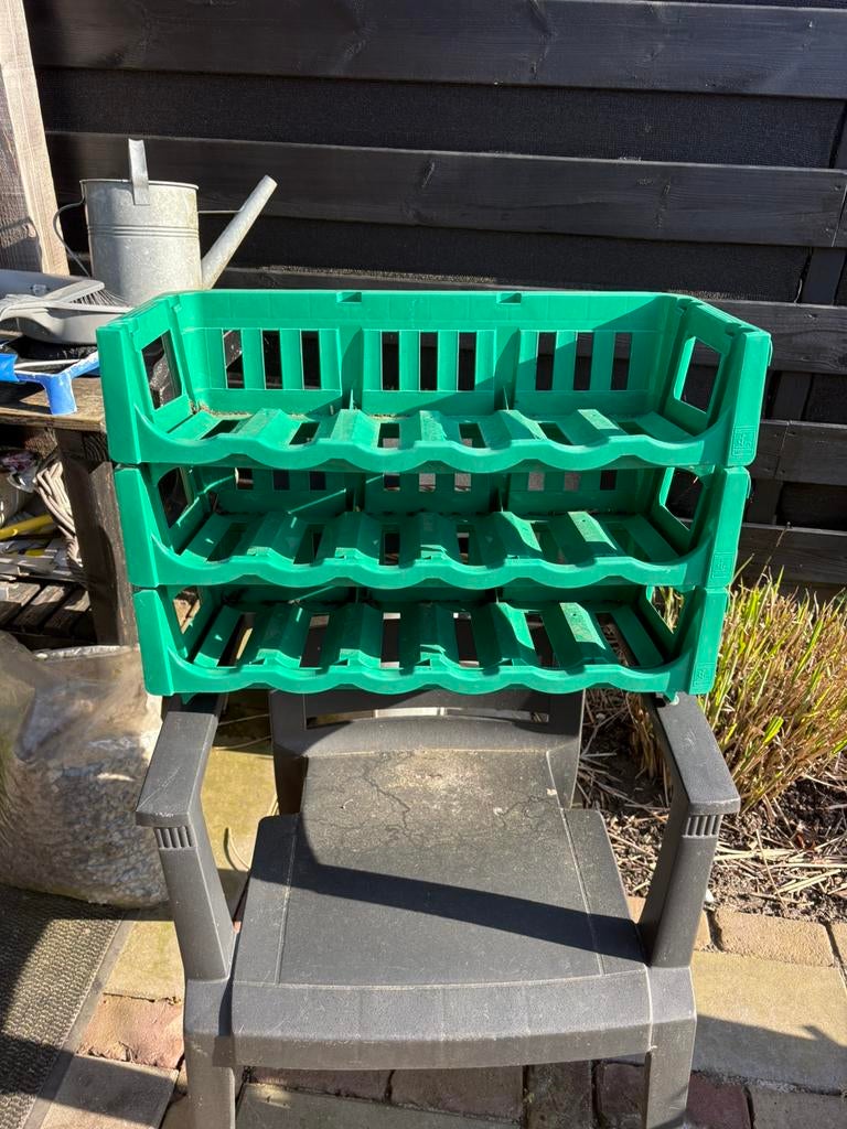 Drie flessenrekken wijnrekken gratis, Ophalen, Zo goed als nieuw, Doos, Minder dan 35 cm