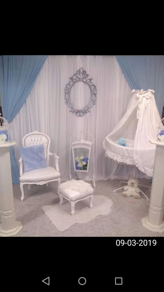 Grote sierlijst, wit, en zilver, Overige materialen, Gebruikt, Ophalen of Verzenden, 75 cm of meer