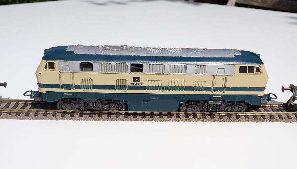 Lima DB diesellocomotief 218 218-6, Gebruikt, Ophalen of Verzenden, Analoog, Lima