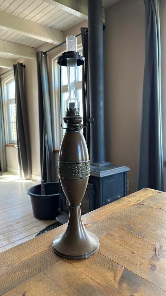 Antiek petroleum lamp Kosmos Brenner, Ophalen of Verzenden