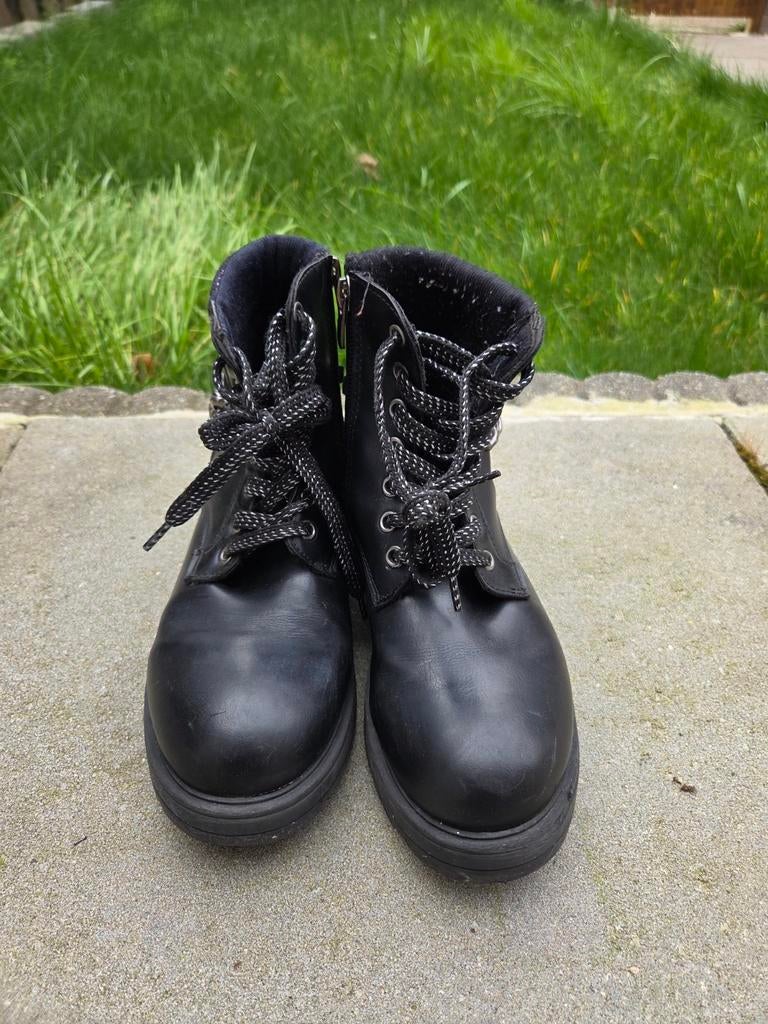 Zwarte kinderlaarzen met ketting, Ophalen, Meisje, Laarzen