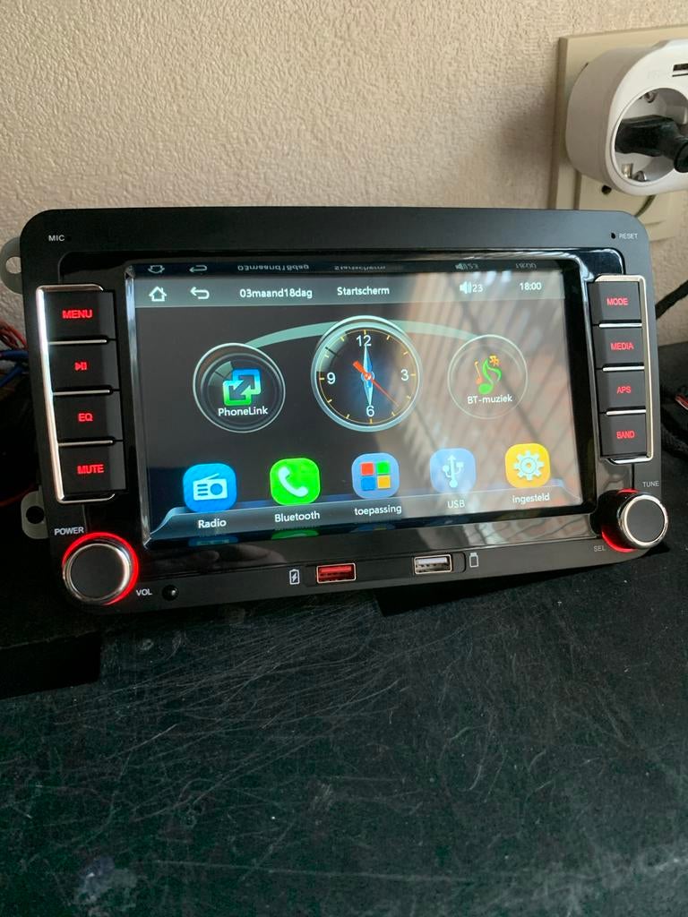 Autoradio met touchscreen volkswagen seat skoda rns 510 gps, Auto diversen, Ophalen of Verzenden, Nieuw
